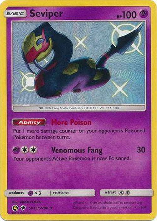 Seviper - SV15/SV94 - Shiny Rare - Hidden Fates-Cherry Collectables
