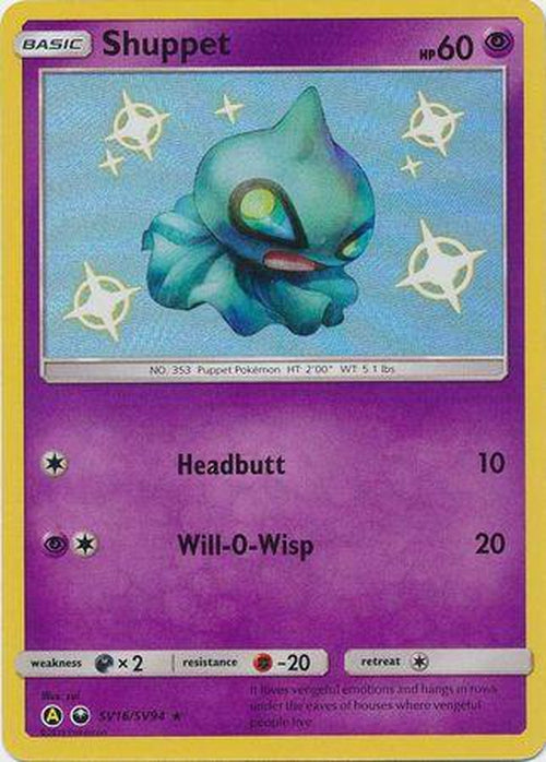 Shuppet - SV16/SV94 - Shiny Rare - Hidden Fates-Cherry Collectables