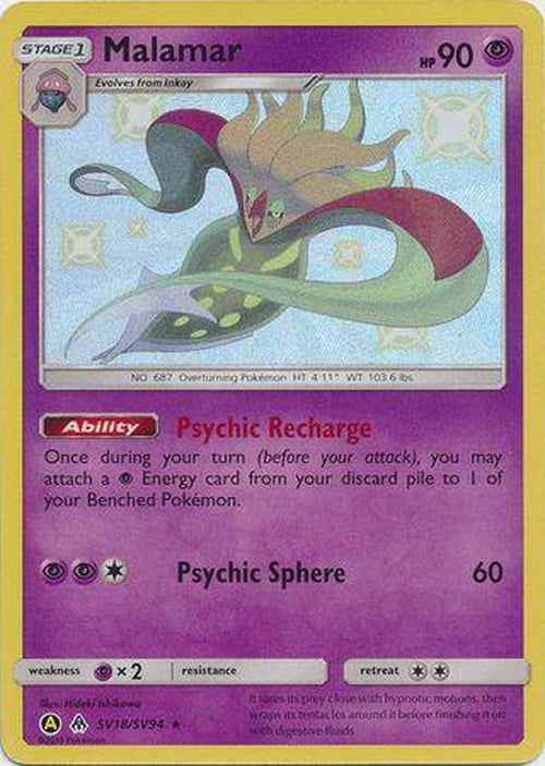 Malamar - SV18/SV94 - Shiny Rare - Hidden Fates-Cherry Collectables