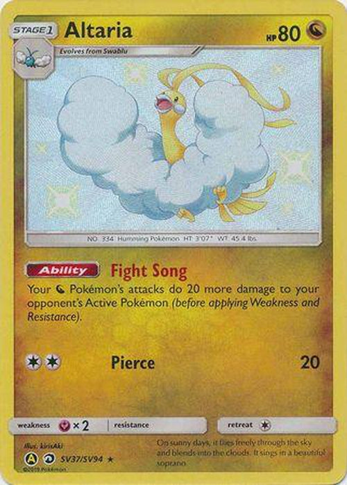 Altaria - SV37/SV94 - Shiny Rare - Hidden Fates-Cherry Collectables