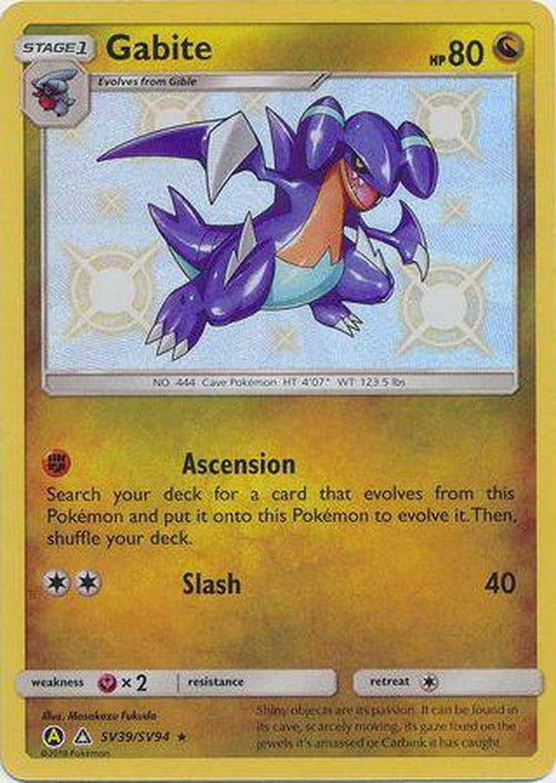 Gabite - SV39/SV94 - Shiny Rare - Hidden Fates-Cherry Collectables