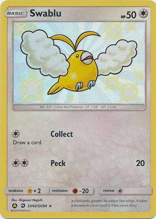 Swablu - SV42/SV94 - Shiny Rare - Hidden Fates-Cherry Collectables