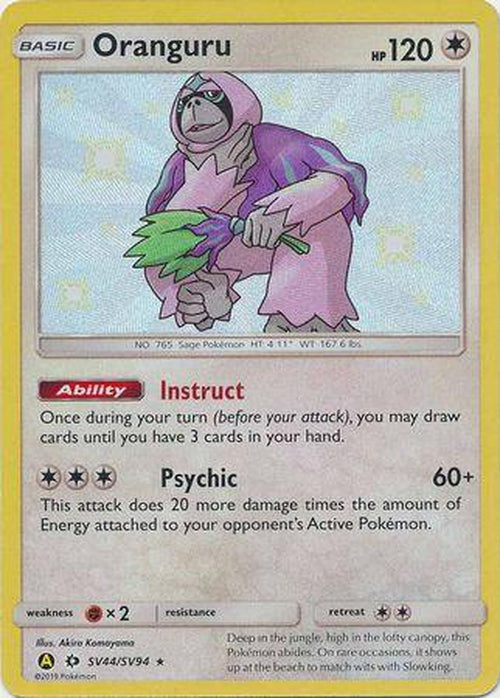 Oranguru - SV44/SV94 - Shiny Rare - Hidden Fates-Cherry Collectables