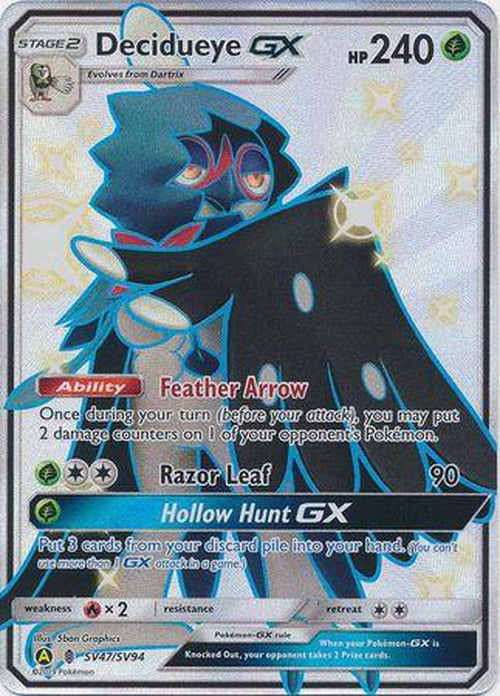 Decidueye GX - SV47/SV94 - Shiny Ultra Rare - Hidden Fates-Cherry Collectables