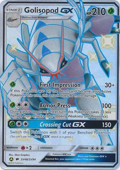 Golisopod GX - SV48/SV94 - Shiny Ultra Rare - Hidden Fates-Cherry Collectables