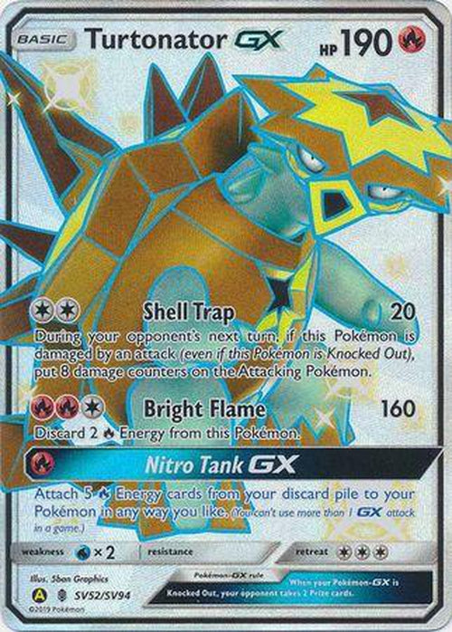 Turtonator GX - SV52/SV94 - Shiny Ultra Rare - Hidden Fates-Cherry Collectables