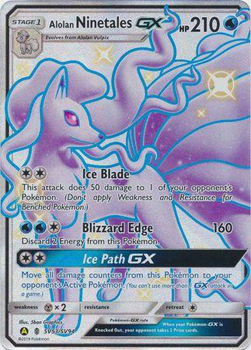Alolan Ninetales GX - SV53/SV94 - Shiny Ultra Rare - Hidden Fates-Cherry Collectables