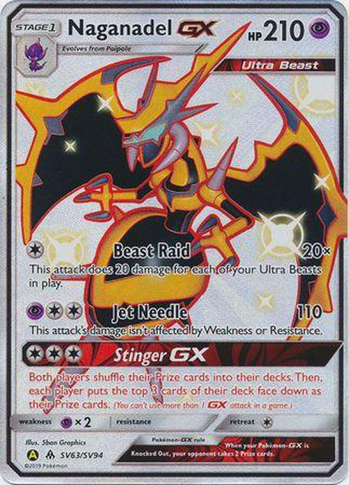 Naganadel GX - SV63/SV94 - Shiny Ultra Rare - Hidden Fates-Cherry Collectables