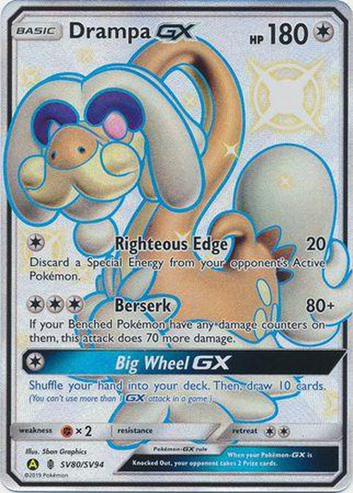 Drampa GX - SV80/SV94 - Shiny Ultra Rare - Hidden Fates-Cherry Collectables