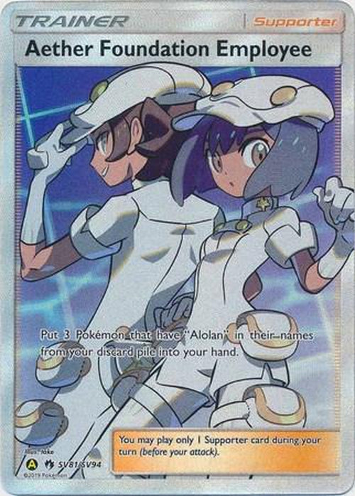 Aether Foundation Employee - SV81/SV94 - Full Art Ultra Rare - Hidden Fates-Cherry Collectables