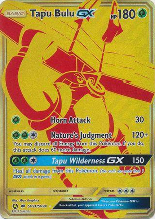 Tapu Bulu GX - SV91/SV94 - Gold Secret - Hidden Fates-Cherry Collectables