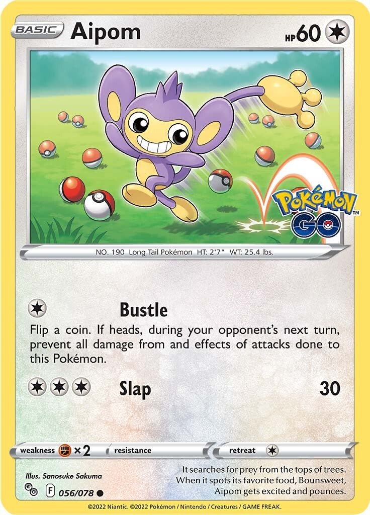 Aipom - 056/078 - Common Pokemon Go