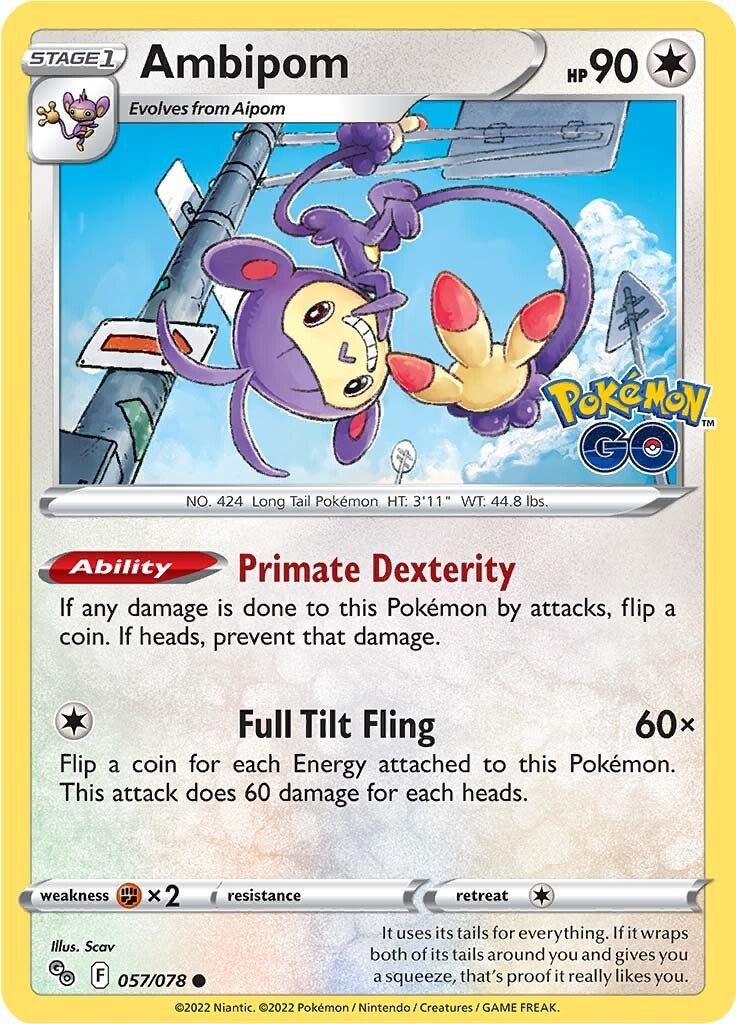 Ambipom - 057/078 - Common Pokemon Go
