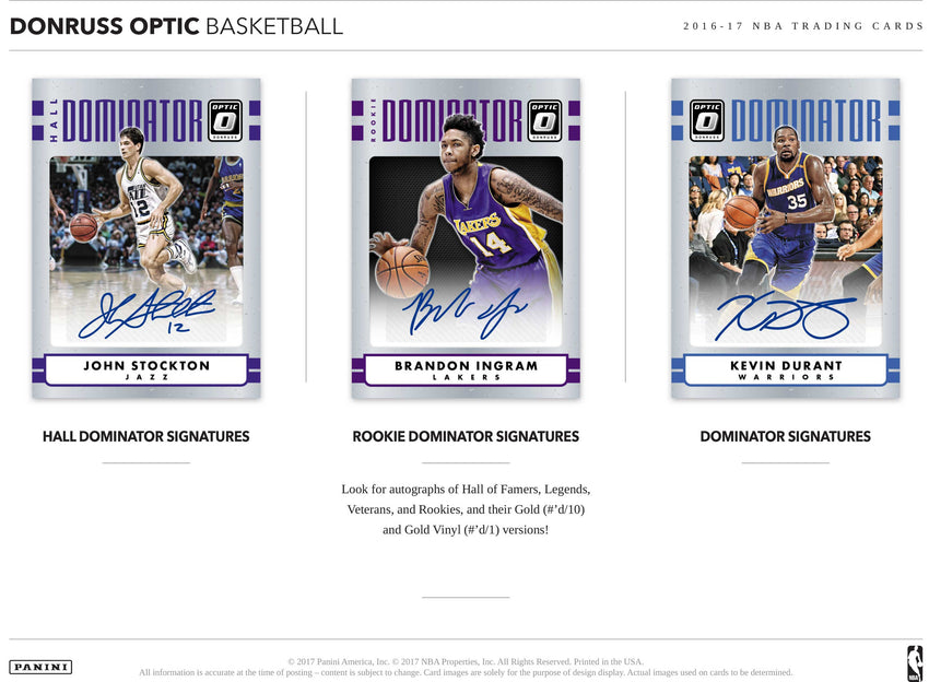 2016/17 Donruss Optic Basketball Hobby Box-Cherry Collectables