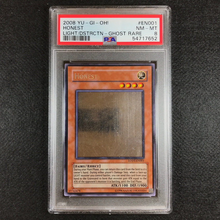 PSA 8 Honest - LODT-EN001 - Ghost Rare LIght of Destruction 652