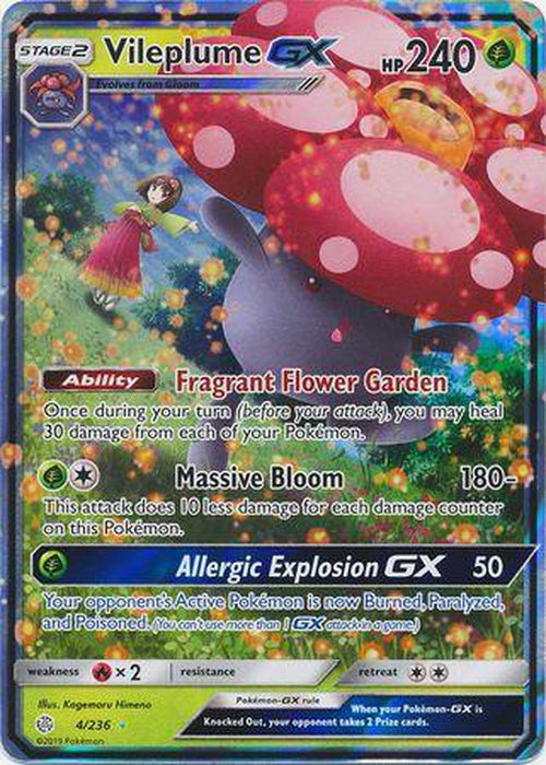 Vileplume GX - 4/236 - Ultra Rare - Cosmic Eclipse-Cherry Collectables