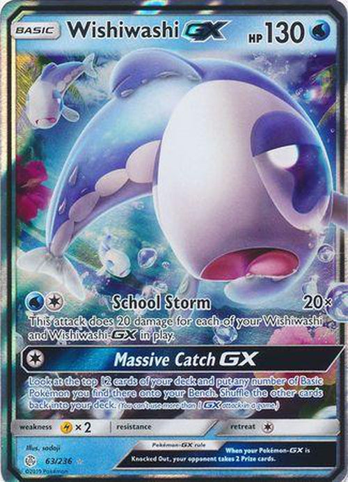 Wishiwashi GX - 63/236 - Ultra Rare - Cosmic Eclipse-Cherry Collectables