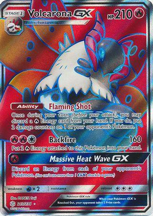 Volcarona GX - 213/236 - Full Art Ultra Rare - Cosmic Eclipse-Cherry Collectables