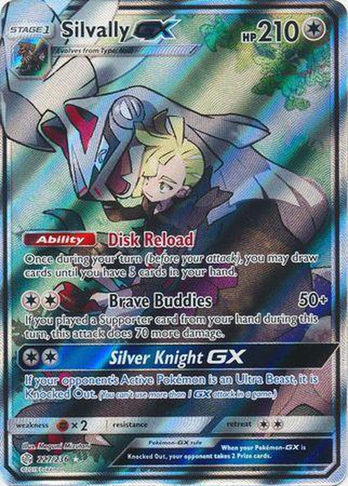 Silvally GX - 227/236 - Full Art Ultra Rare - Cosmic Eclipse-Cherry Collectables