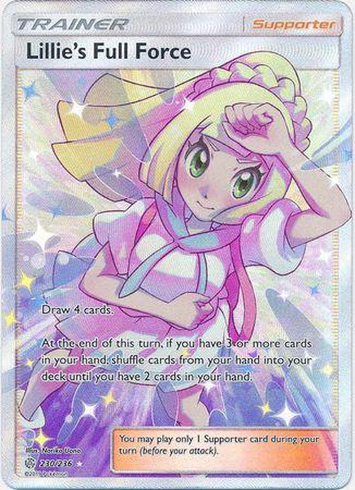 Lillie's Full Force - 230/236 - Full Art Ultra Rare - Cosmic Eclipse-Cherry Collectables