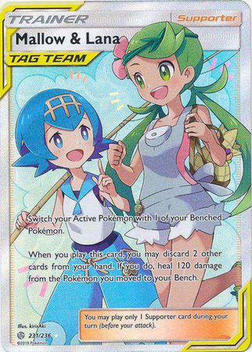 Mallow & Lana - 231/236 - Full Art Ultra Rare - Cosmic Eclipse-Cherry Collectables