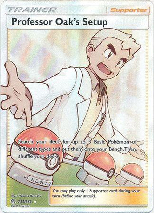 Professor Oak's Setup - 233/236 - Full Art Ultra Rare - Cosmic Eclipse-Cherry Collectables