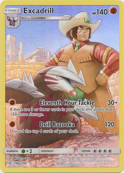 Excadrill - 246/236 - Secret Rare - Cosmic Eclipse-Cherry Collectables