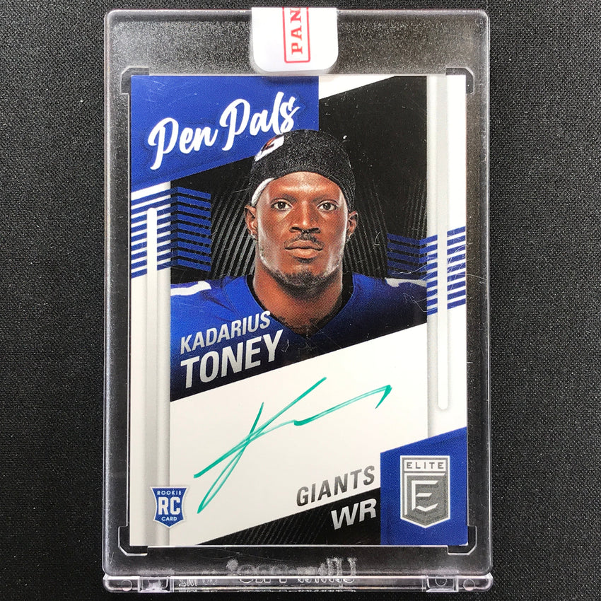 2021 Donruss Elite KADARIUS TONEY Pen Pals Rookie Auto Green Ink #KTO