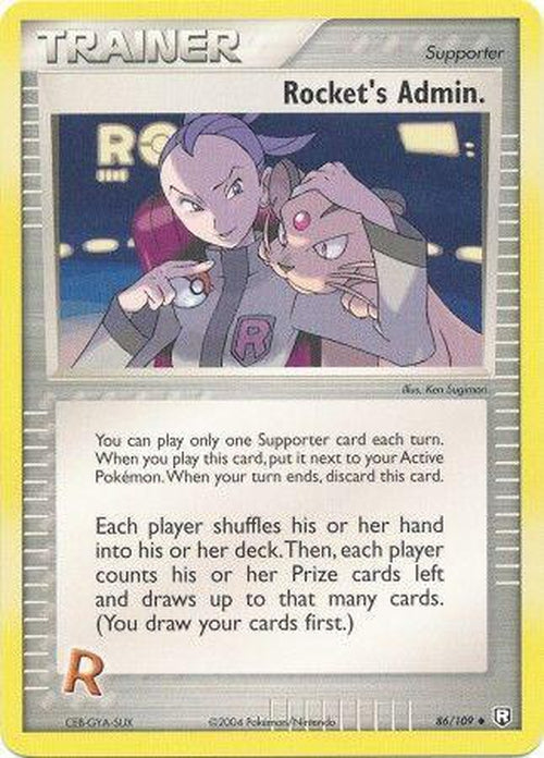Rocket`s Admin - 86/109 - Uncommon-Cherry Collectables