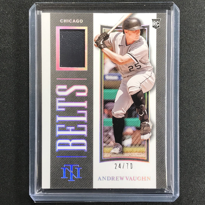 2021 National Treasures Andrew Vaughn Belts Rookie Memorabilia 24/70