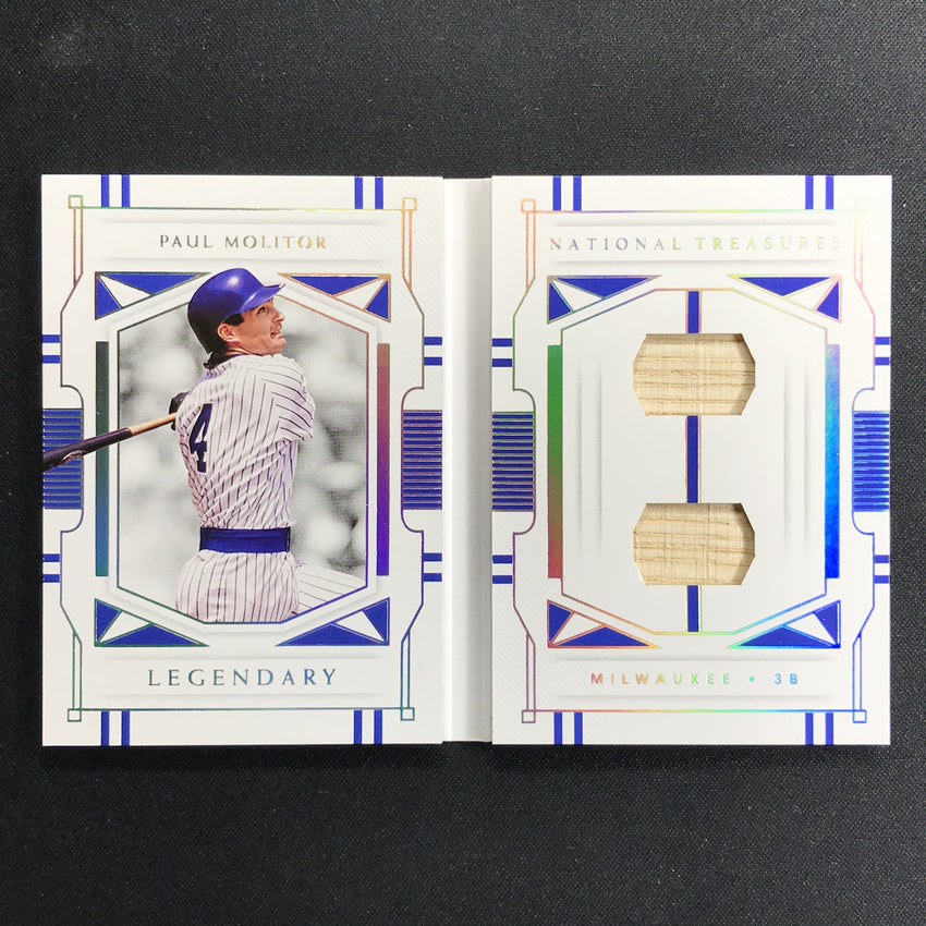 2021 National Treasures Paul Molitor Legendary Materials Booklet Silver 10/10