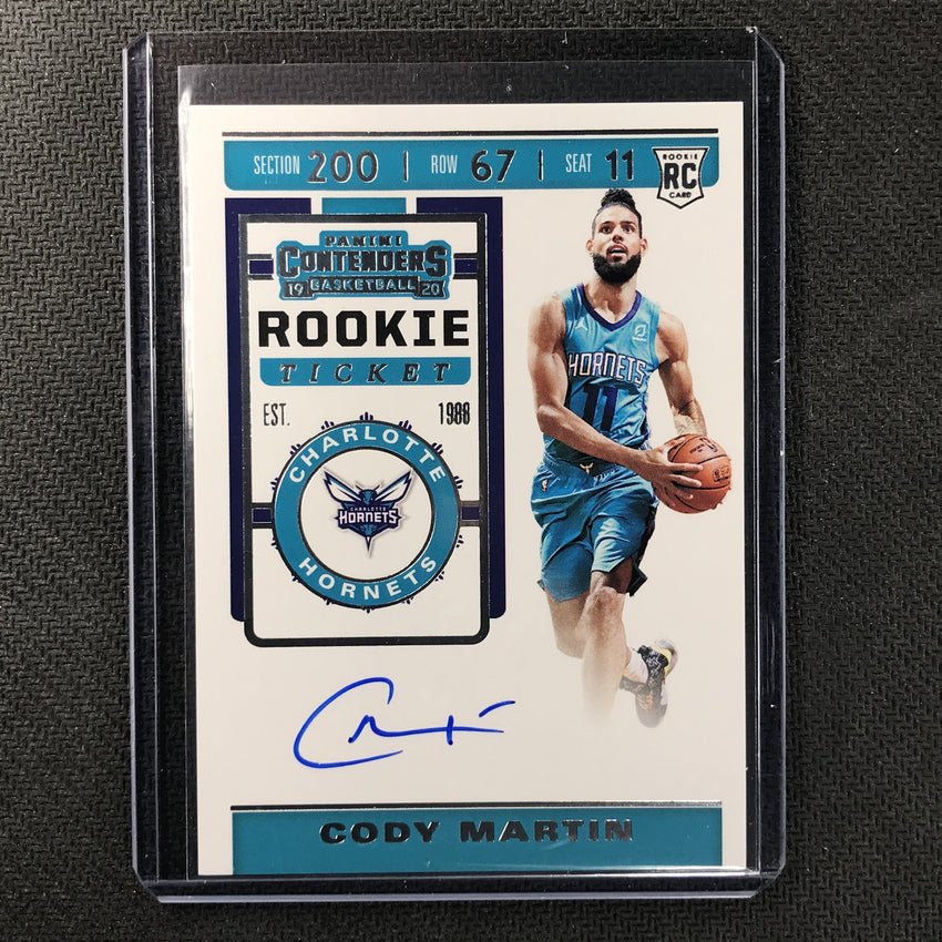 2019-20 Contenders CODY MARTIN Rookie Ticket Auto #113 #4-Cherry Collectables