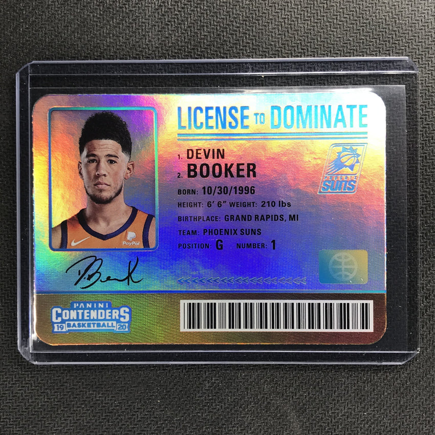 2019-20 Contenders DEVIN BOOKER License To Dominate Diecut #27-Cherry Collectables