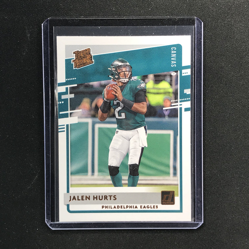 2020 Donruss JALEN HURTS Rated Rookie Canvas #314-Cherry Collectables