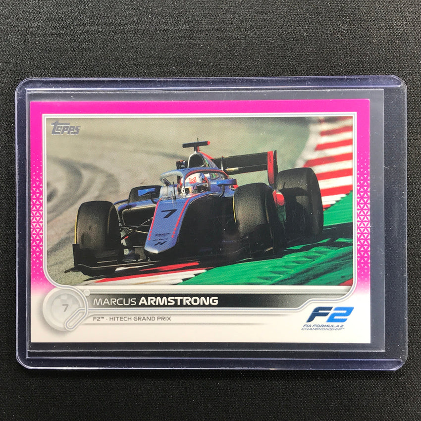 2022 Topps Flagship MARCUS ARMSTRONG F2 Cars Fuchsia 006/150 #136