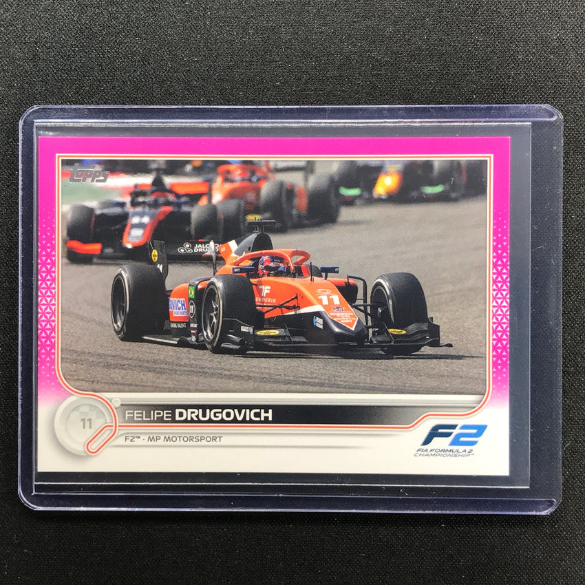 2022 Topps Flagship FELIPE DRUGOVICH F2 Cars Fuchsia 029/150 #139