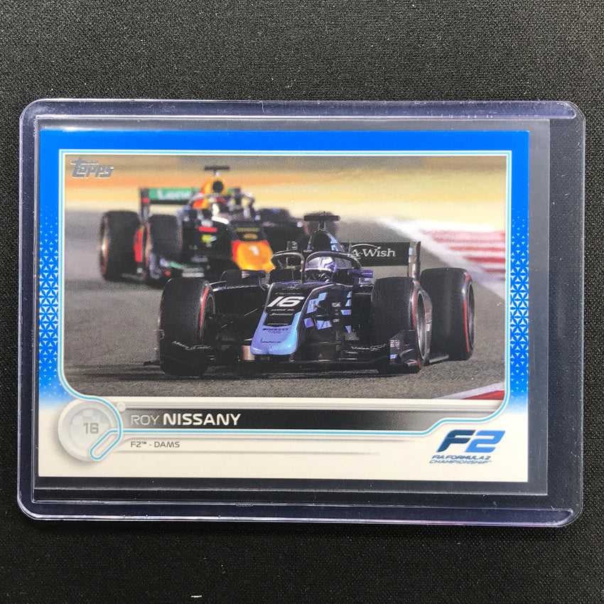 2022 Topps Flagship ROY NISSANY F2 Cars Blue 24/99 #143