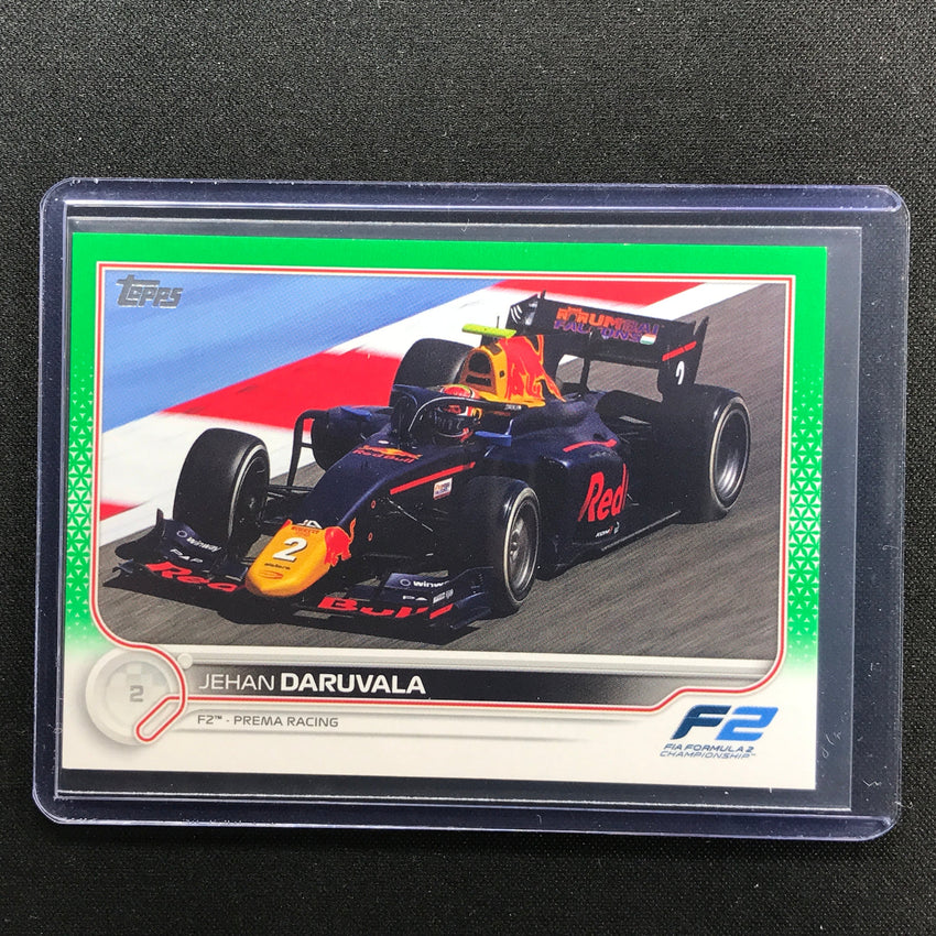 2022 Topps Flagship JEHAN DARUVALA F2 Cars Green 50/75 #130