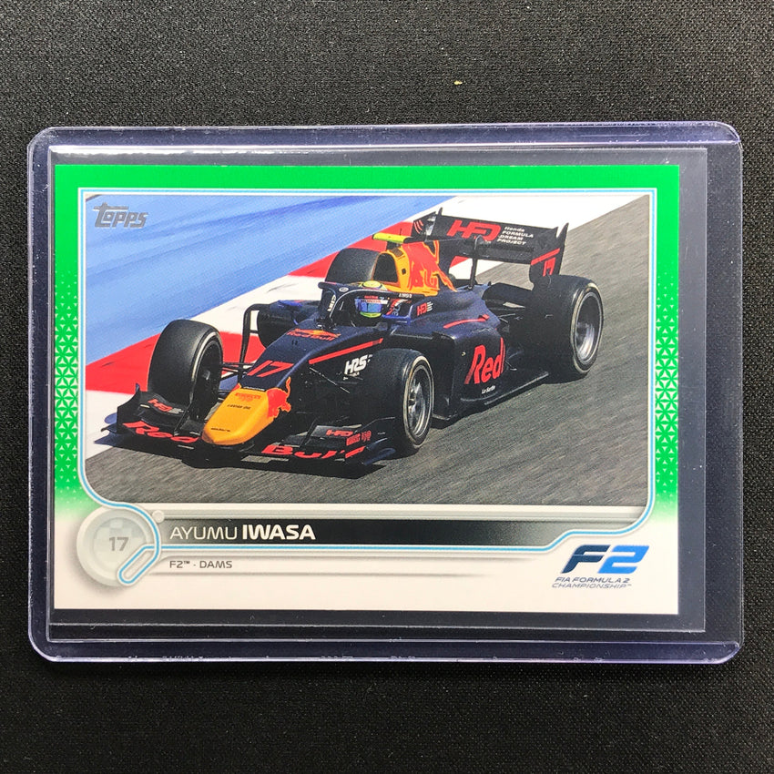 2022 Topps Flagship AYUMU IWASA F2 Cars Green 03/75 #144