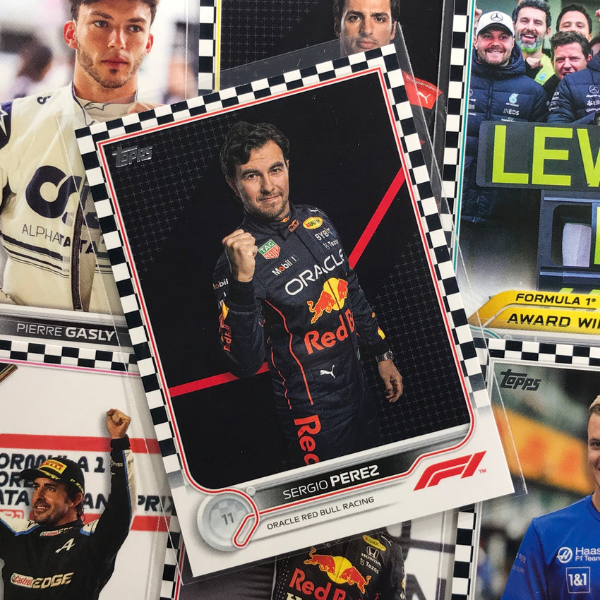 2022 Topps Flagship SERGIO PEREZ F1 Cars Checker Flag #110
