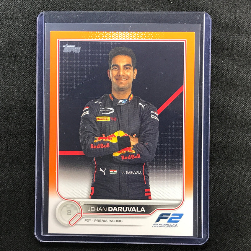2022 Topps Flagship JEHAN DARUVALA F2 Drivers Orange 24/25 #78