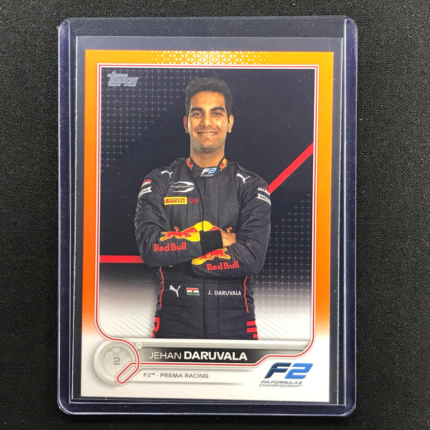 2022 Topps Flagship JEHAN DARUVALA F2 Drivers Orange 02/25 #78