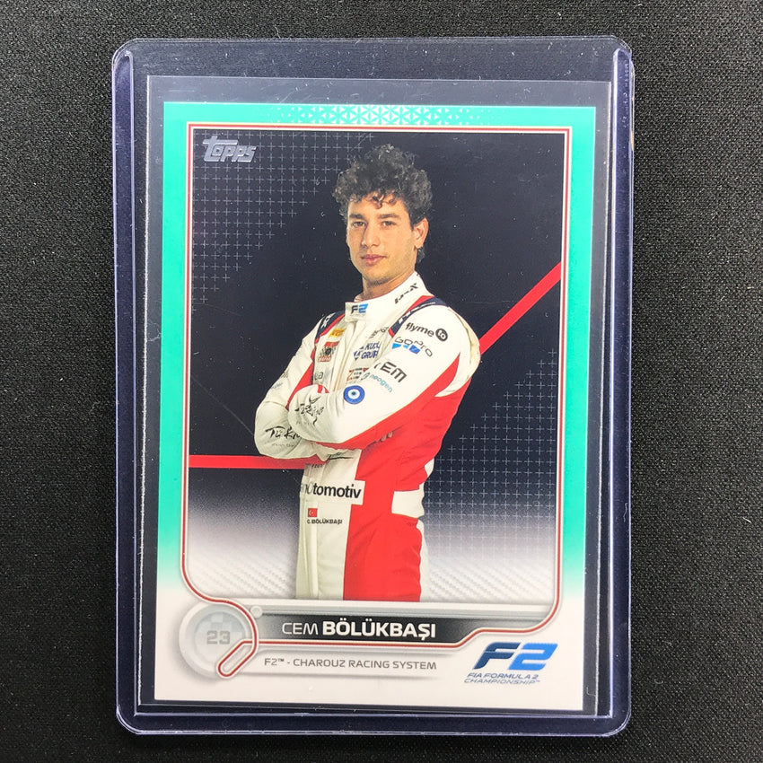 2022 Topps Flagship CEM BOLUKBASI F2 Drivers Aqua 051/199 #96