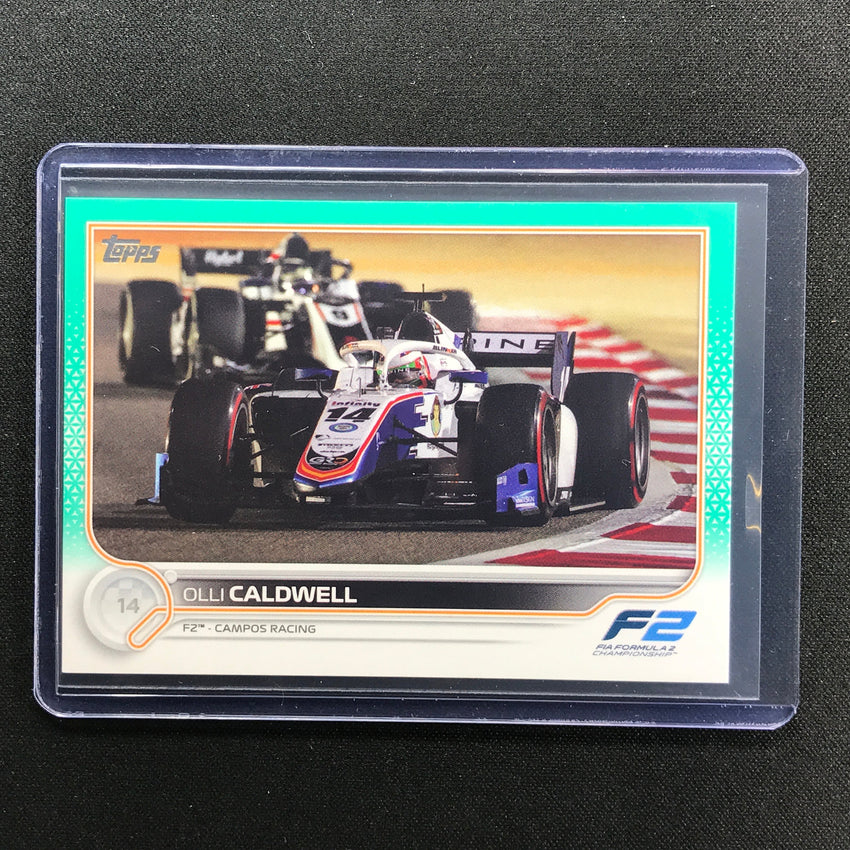 2022 Topps Flagship OLLI CALDWELL F2 Cars Aqua 145/199 #141