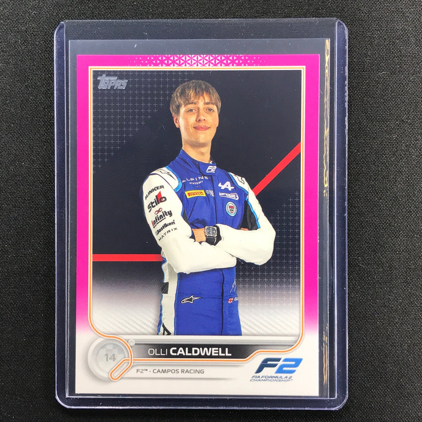 2022 Topps Flagship OLLI CALDWELL F2 Drivers Fuchsia 007/150 #89