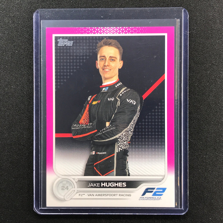 2022 Topps Flagship JAKE HUGHES F2 Drivers Fuchsia 046/150 #97