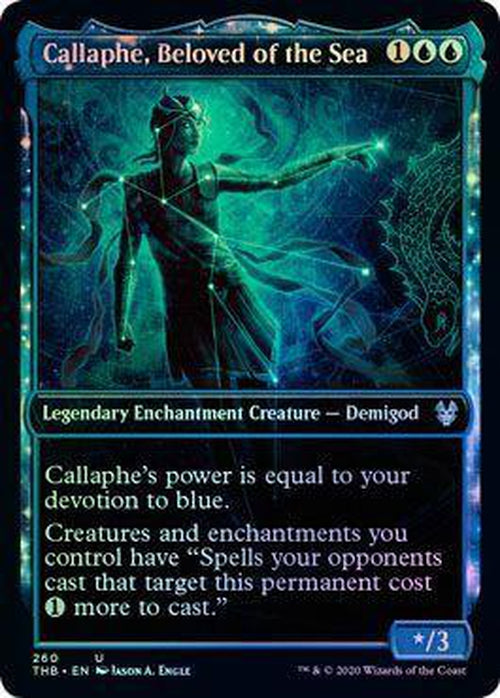 Callaphe, Beloved of the Sea 260/254 - Showcase - FOIL - Theros Beyond Death-Cherry Collectables