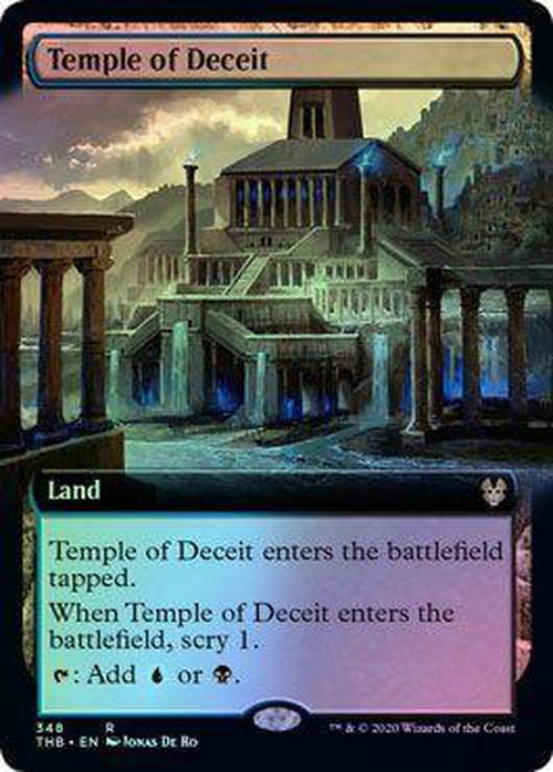Foil Extended Temple Of Deceit No 348 - Rare Theros Beyond Death Cherry Collectables Foil Extended Temple Of Deceit No 348 - Rare Theros Beyond Death Cherry Collectables