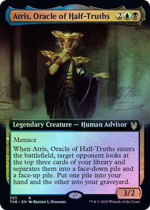 Atris, Oracle of Half-Truths 333/254 - Extended Art - FOIL - Theros Beyond Death-Cherry Collectables