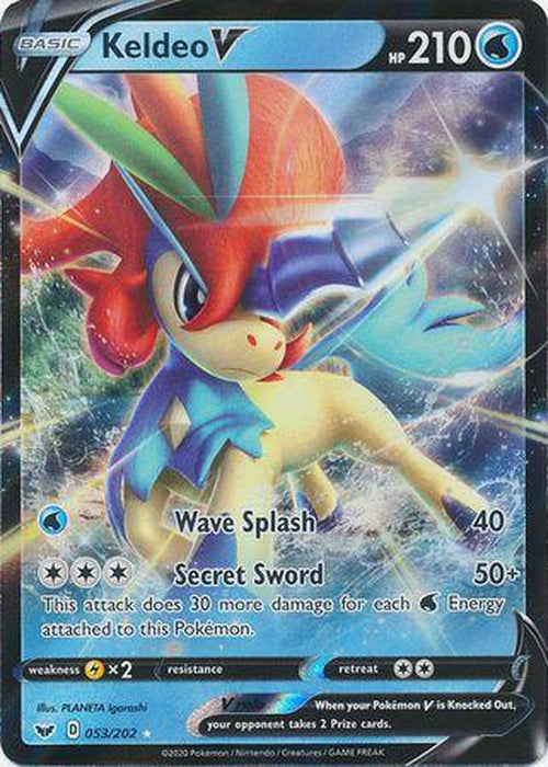 Keldeo V - 53/202 - Ultra Rare - Sword & Shield Base Set-Cherry Collectables